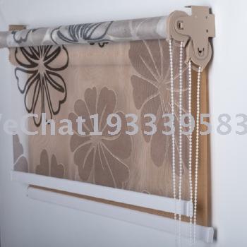 Shutter Curtain Double-Layer Lifting Pull Bead Shutter Living Room Toilet Balcony Day & Night Curtain Door Curtain Customization Manufacturer