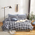 2020 New Japanese Style MUJI Washed Cotton Style Bed & Breakfast Style Simple Plaid Four-Piece Set