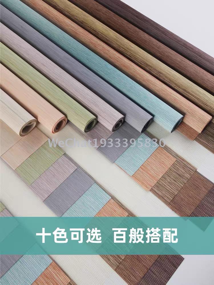 遮光仿麻柔纱帘客厅书房阳台隔楼百叶柔纱帘厂CORTINA DUO ROLLER
