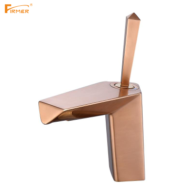 FIRMER Hotel Household Luxury rose gold Brass Basin Faucet