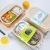 Environmentally degradable lunch box the Disposable paper pulp box take - out fast food separate box box salad box bento box lunch box