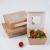 Wholesale Customized Disposable Takeaway Food Packaging Box Salad Box Kraft Box Window