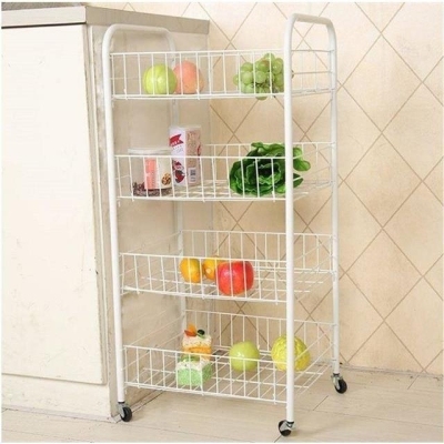 The Kitchen shelf fruit and shelf storage shelf supplies the basket basket bathroom shelf