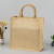 Retro single shoulder jute bag custom advertising shopping gift jute bag printing hand sack custom logo