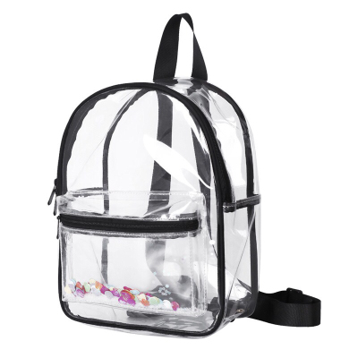 New Korean Style Junior High School Transparent Waterproof Schoolbag PVC Fashion College Students' Backpack Women's Environmental Protection Backpack Schoolbag
