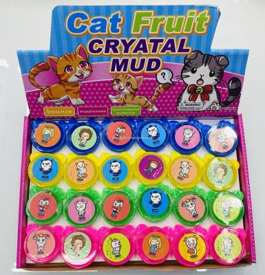 48 Dig into the kitten fruit crystal mud Slime to uncompress the mud and poke the mud
