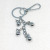 Good Luck Irregular Borehole Keychain Fu Lu Pendant Gift Small Wholesale Stall Supply