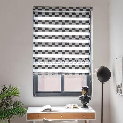 Customized Living Room Curtain Bathroom Curtain Finished Blinds Roller Shutter Soft Gauze Curtain Double Roller Blind Day & Night Curtain Manufacturer