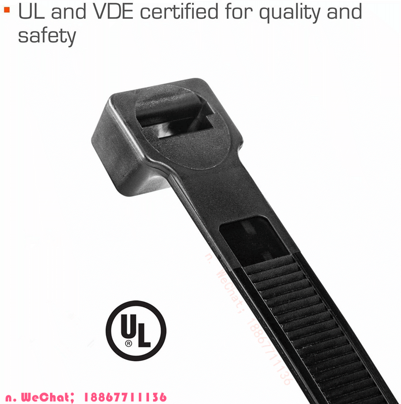 Multifunctional heavy duty nylon self-locking cable tie belt, 71.12cm long and 0.98cm wide tensile strength wire belt