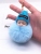 Sleep cute baby fur ball pendant Sleep doll Fur ball key chain bag pendant fur coat car pendant H