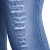 Europe and the United States personality small feet pants blue hot selling women's ripped small feet jeans 05#