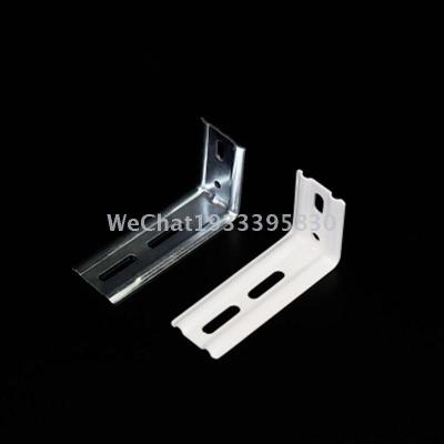 Soft Gauze Curtain Roller Shutter Installation Angle Accessories 89 Two-Color Angle Iron Galvanized Material Angle Iron Accessories Processing Customization