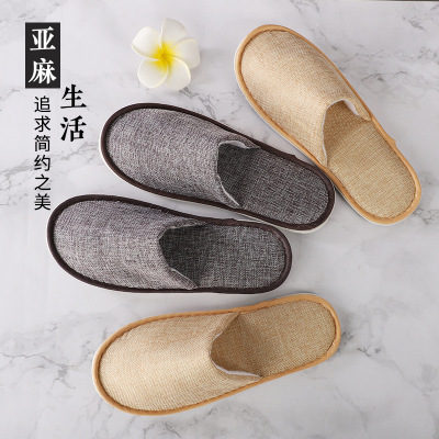 Factory Direct Sales Hotel Linen Slippers Disposable Bed & Breakfast Inn Home Slippers Supplies Customizable Logo