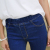 Spring and Autumn elastic jeans Women's high waist Jeans stretch Skinny Joker feet 9 minutes 07#