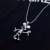 2020 New Retro Cool Hip-hop Movable Cartoon Mickey Long Titanium Steel Chain Cute Mickey Mouse Pendant