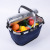 Creative Folding shopping basket 600D Oxford cloth outdoor picnic bag portable zipper shopping basket cross-border sourcing