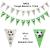 Football Theme Party Supplies Balloon Dress up Football Background Wall Decoration Triangle Flag Plug-in Football Aluminum Coating Ball