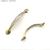 Factory Direct Sales Double Gold Glossy Handle Cabinet Wardrobe Hardware Cabinet Door Drawer Furniture Handle