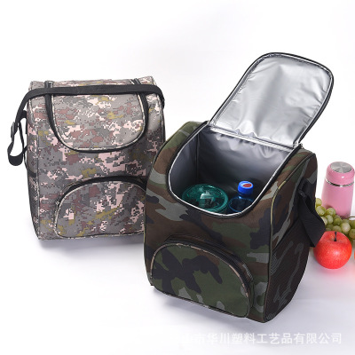 Large Cooler Bag, Camo Lunch Box for Men Insulated Lunch Bag Picnic Food Storage Box