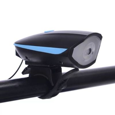 Factory Direct Sales Bicycle Electric Horn Charging Electric Horn Warning Light Charging Headlight Integrated Riding Mountain Bicycle Fitting》