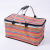 Fashion stripe folding basket household portable shopping basket Oxford as a picnic bag cross-border supply