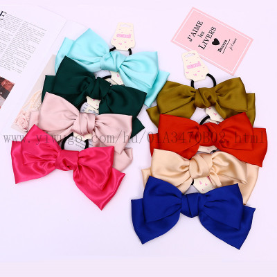 2020 New Internet Hot Korean Style Big Bow Clip Headdress Hairpin Side Clip Korean Ins Style Hairpin Girl