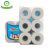 Hezhong Factory Customized American and African Foreign Trade Export 6 Rolls of Wood Pulp Business Toilet Paper Hollow-Core Sanitary Roll Paper