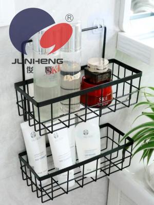 Double layer non-punch toilet on the toilet wall bathroom storage rack wall hanging rack wash gargle table iron