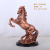 Resin Crafts European-Style Wood Color Jump Horse Decoration Creative Living Room TV Cabinet Cabinet Decorations Gift