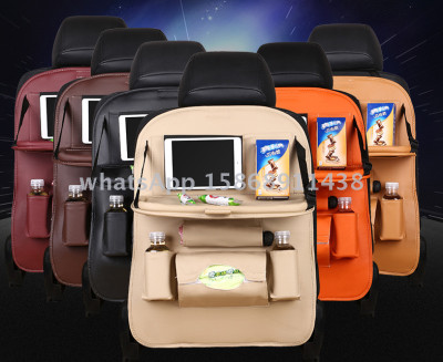 Multi-functional Car folding tray Bag leather Car Table Bag Lunch Bag Table