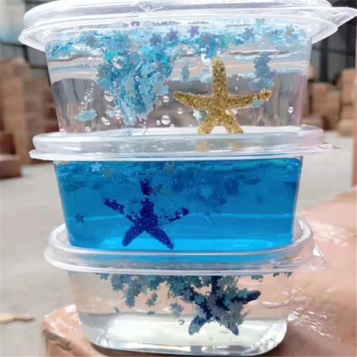 new children‘s diy decompression play bigger and bigger slim starfish butterfly foaming glue crystal mud foaming glue toy