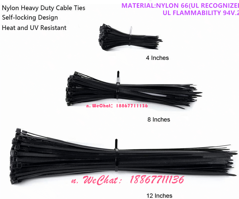 Black Cable ties4-6-8-10-12 Plastic ties