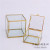 Small glass box with lid Vintage jewelry box European exquisite Hair Clip Earrings Ring Collection box