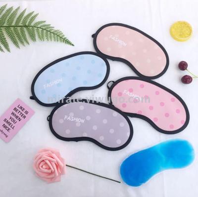 Factory Direct Sales Cartoon Eye Mask Cute Sleep Shading Eye Mask for Men and Women Customizable Emoji Printing with Ice Pack