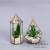 Geometric Transparent Glass flower room Furniture Hanging Micro Landscape Art Glass Vase