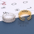 Gold Silver Simple Fashion Lower Opening Ring Annual Personality Jewelry Ring Factory Spot Direct Sales