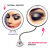 Makeup Mirror with LED Fill Light Ten Times Magnification Dry Battery Suction Cup Folding Net Red Beauty Makeup Mirror Cross-Border New Arrival