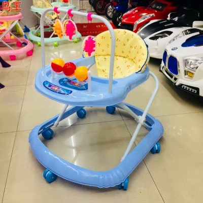 Baby baby walker multi-function rolled-off foot walker 6/7-18 months collapsible for boys and girls