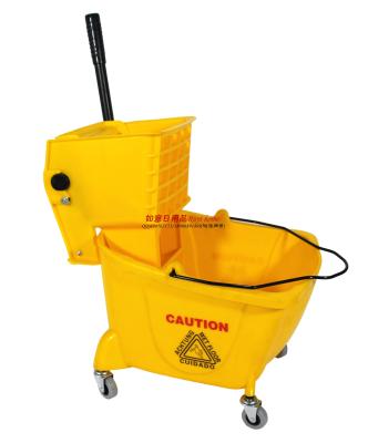 24L press water wheel mop bucket 100% brand new material!