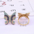 Micro Inlaid Zircon Design Colorful Color Butterfly Style Ring Rings Female Stone Jewelry Honor Produced