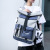 Foreign trade backpack Korean version of bucket roll cool University men and women Large Capacity Travel lovers bags