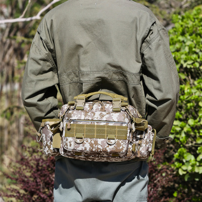 Foreign Trade multi-purpose Luya bag New Large capacity Fishing Belt Men Outdoor CAMOUFLAGE single-shoulder Slant Tactical Backpack