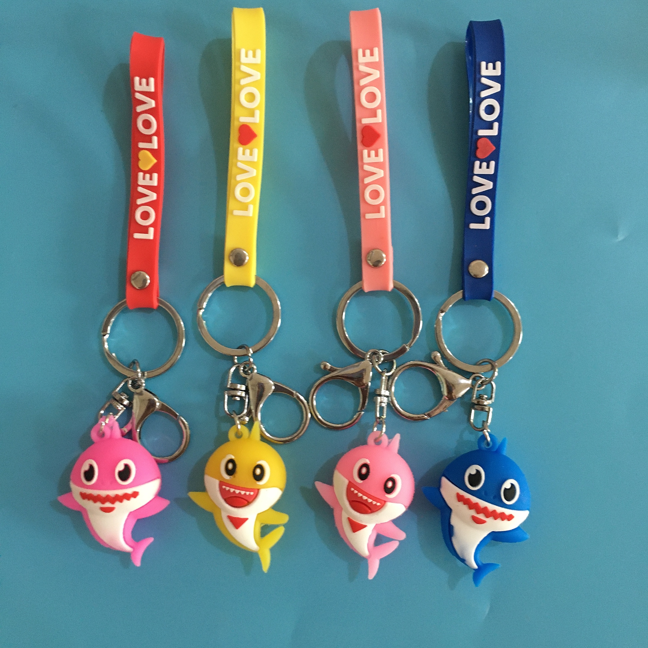 可爱小鲨鱼钥匙扣挂件钥匙配饰创意饰品挂件赠人礼品小礼品钥匙扣