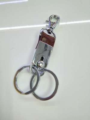 Men's Fine Spring Leather Key Clasp