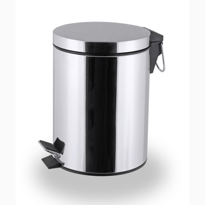 Stainless Steel Trash Can Pedal Type Sanitary Bucket Household Bathroom Kitchen and Bedroom Factory Outlet