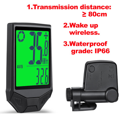 Large screen wireless odometer Bicycle speedometer step meter speed meter code meter