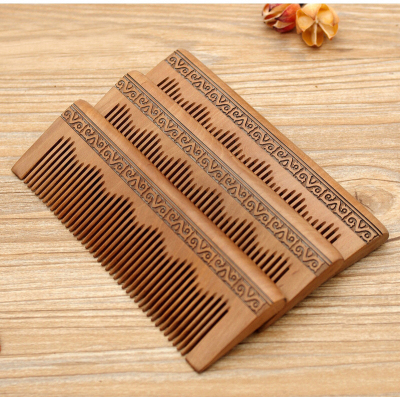 Home must first brush hair massage acupoints just right two-sided peach comb