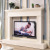 American fireplace TV cabinet European fireplace mantel background wall decoration cabinet 2.2 meters of solid wood