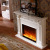 1.5m European fireplace American simulation fireplace decoration cabinet white carved solid wood mantel heating furnace