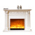 1.5m European fireplace American simulation fireplace decoration cabinet white carved solid wood mantel heating furnace